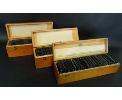 A Large Collection of Magic Lantern Slides within three original boxes, all of South Africa and Rhodesia, some topographical 