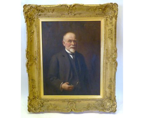 Cowan Dobson, 1894 - 1980, Scotland
A PAIR OF LARGE PORTRAITS MR AND MRS R. H. SINCLAIR
Within heavily gilded frames, 90 x 70