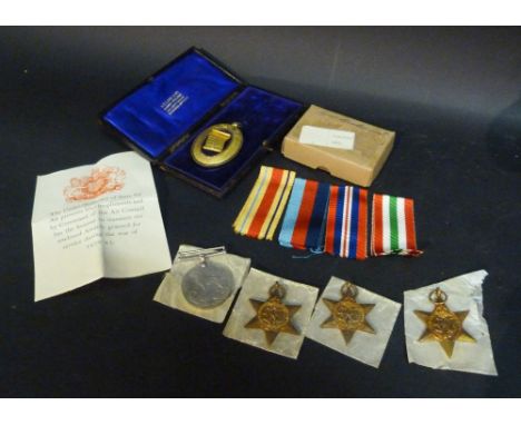 A Second World War Group of Four Medals awarded to Reginald Alfred Lloyd Bond, to include the Italy Star, the Africa Star, 39