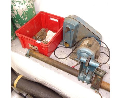A Clarke Woodworker bench lathe 
