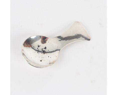 An Arts &amp; Crafts silver caddy spoon, Guild of Handicraft, London 1988, 8.5cm long