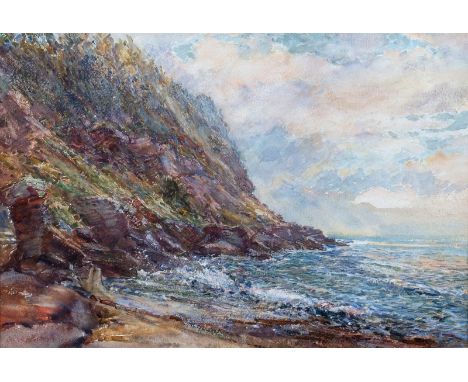G L Anderson/Polperro/Cornish Seascape/a pair/watercolour, 37cm x 54cm