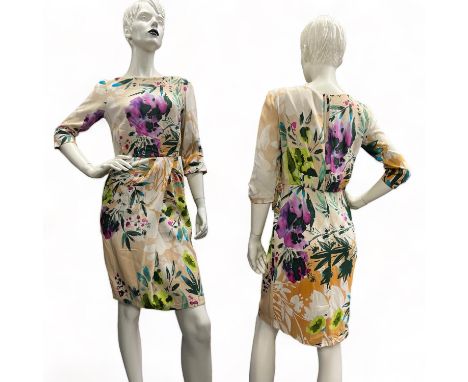 ETRO floral print faux wrap dress Fits UK12-14 RRP £225 Good conditionPart of o collection of fine Vintage Clothing curated b