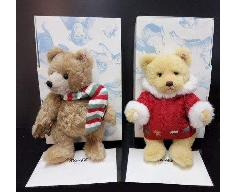 A&nbsp; Steiff mohair jointed bear, Archie,&nbsp; exclusive to Harrods&nbsp; 311/1,500, certificate, boxed; another, Maxwell,