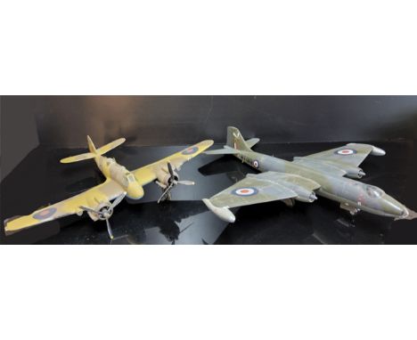 A Selection of Kit Built Large Scale R.A.F Model Aircraft, Bristol Beaufighter,&nbsp;Westland Wyvern,&nbsp;Fairey Fulmar, etc