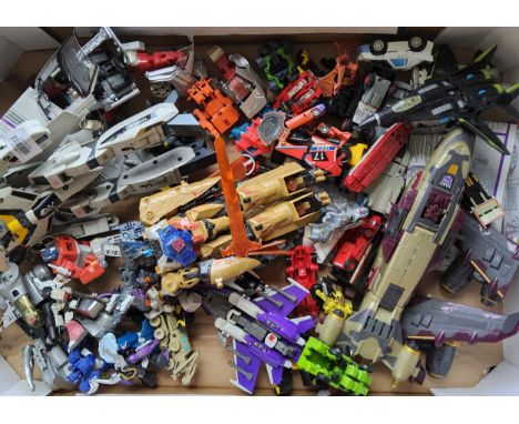 Transformers including a vintage Takara&nbsp;G1 SLUDGE (Brontosaurus); Hasbro Galaxy Force Prime, instructions; Starscream, i