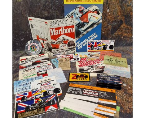 Motor Racing interest - a Belgium 32th (sic) Grand Prix, official programme; 39th Monaco Gran Prix programme; various grand p
