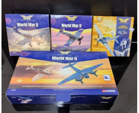 Corgi Aviation Archive including 48901 Boeing B29 Super Fortress, Enola Gay, mint in box; 47307, AVRO Lancaster, 9 Sqn. RAF S