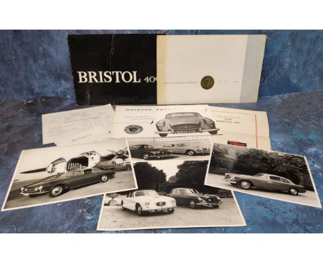 An original Bristol 407 5.2 litre promotional leaflet; period Bristol Publicity Department photographs including Bristol 405 