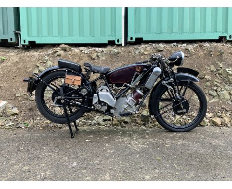 From the estate of the late David Atkinson 1928 Scott  596cc Flying SquirrelRegistration no. BF 8569Frame no. 1593MEngine no.