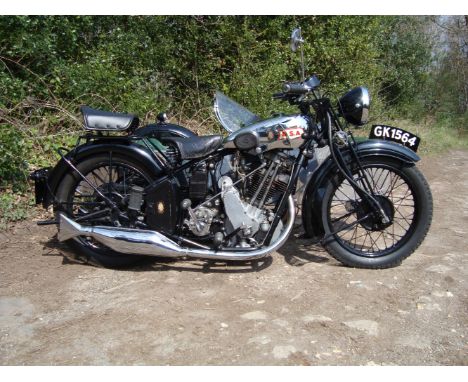 1930 BSA 493cc S31-10 'Sloper' De Luxe &amp; Graiseley Launch SidecarRegistration no. GK 1564Frame no. Y7 1021Engine no. Y10 