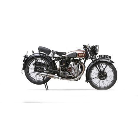 1938 Vincent HRD 498cc Series-A Comet Registration no. EVU 557Frame no. D1499 Rear Frame no. D1499Engine no. C846 Crankcase M