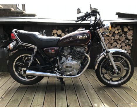 1981 Yamaha XS400 CustomRegistration no. GBB 88WFrame no. *4G5-004383*Engine no. *4G5-004383*Bucking the trend towards multi-