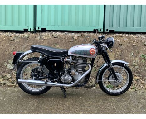 From the estate of the late David Atkinson 1960 BSA 499cc Gold StarRegistration no. 681 YUYFrame no. CB32.9768 (see text)Engi