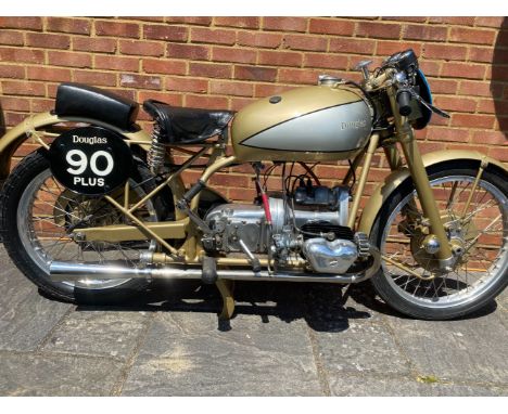 1950 Douglas 348cc 90 PlusRegistration no. GMW 305Frame no. 8800/90Engine no. 11886/90 (see text)Douglas commenced post-war p