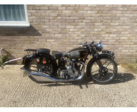 Property of a deceased's estate 1937 Velocette 348cc KSS MkIIRegistration no. ELK 281Frame no. CMS-3797Engine no. KSS-8091Int