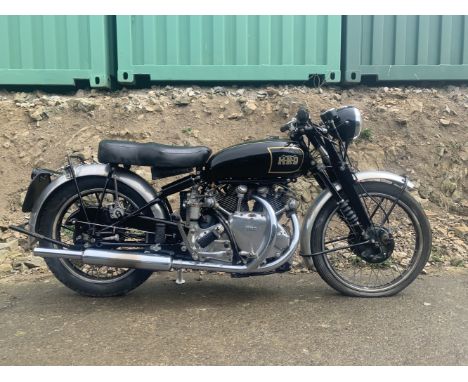 From the estate of the late David Atkinson c.1950 Vincent-HRD 998cc RapideRegistration no. 680 YUYFrame no. RC5210 Rear frame