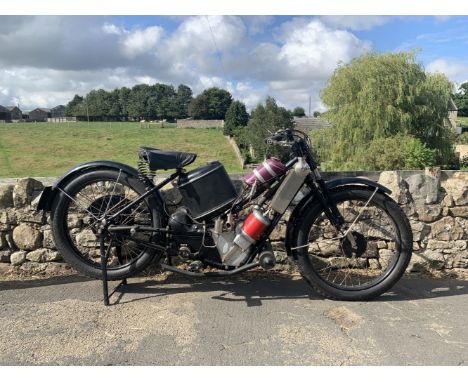 From the estate of the late David Atkinson 1924  Scott SquirrelRegistration no. BF 6680Frame no. 352Engine no. S8125It would 