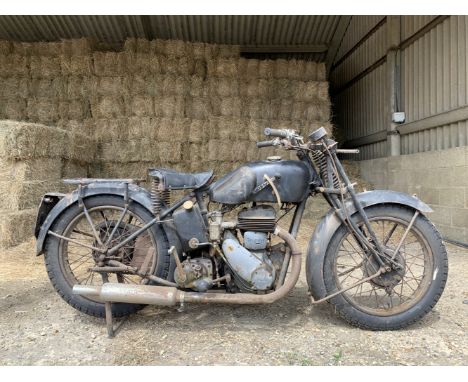 1936 Triumph 550cc Model 5/1 ProjectRegistration no. CYF 459Frame no. S4639Engine no. 1.56.3481Just as he had done at Ariel i