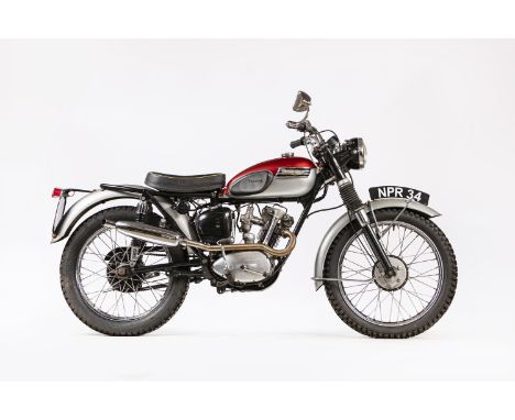 1959 Triumph 199cc Tiger CubRegistration no. NPR 34Frame no. T54393Engine no. T20 21928This Tiger Cub was restored to 'light 