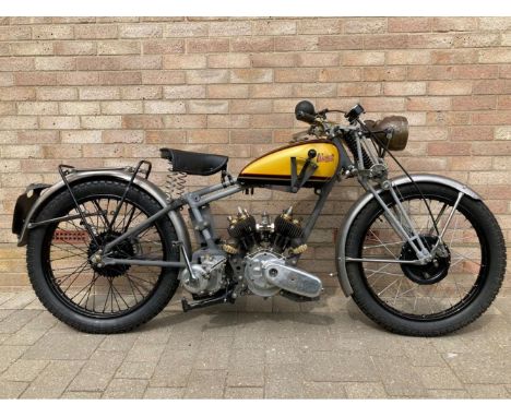 1928 James 496cc Sports Twin ProjectRegistration no. UC 8261Frame no. DP 1733Engine no. ST1983James's first v-twin motorcycle