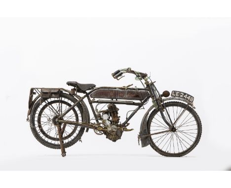Offered from a deceased's estate 1912 New Hudson 349cc Lightweight ProjectRegistration no. LE 2248 (see text)Frame no. 1365En