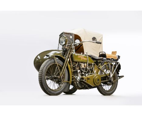 1918 Harley-Davidson Model F Motorcycle CombinationRegistration no. SV 6533Frame no. 18F 3231Engine no. 19 T3 683•Built to Eu