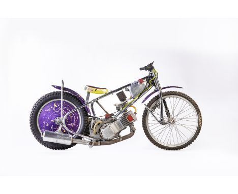 Offered from The Forshaw Speedway Collection PJ GM Laydown Speedway Racing MotorcycleFrame no. 1504 PJ LDEngine no. 8590•Hist