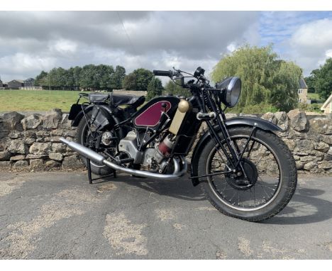 From the estate of the late David Atkinson 1935 Scott 596cc Flying SquirrelRegistration no. YXG 726Frame no. 4087Engine no. D