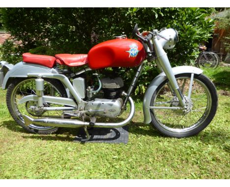 1953 MV Agusta Super Sport LussoRegistration no. 745 YUJFrame no. 029947Engine no. 0206395The two-stroke MV Super Sport Lusso