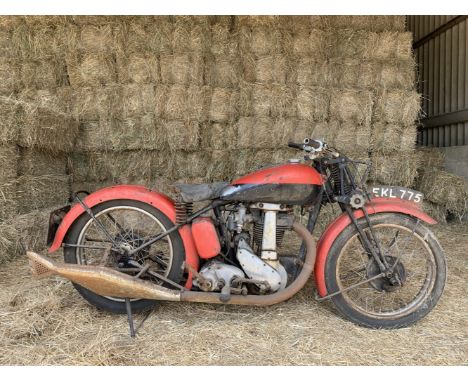 1937 BSA 499cc M22 Sports ProjectRegistration no. EKL 775Frame no. HM19 5186Engine no. HM22 1372BSA's single-cylinder range w