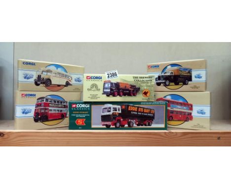 6 boxed Corgi classics including Stobart &amp; Daimler Fleetline etc ( 98454, 20901, 23101, 97857, 97826 &amp; 98161) 