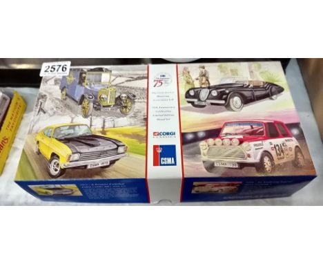 A Corgi classics 00505 CSMA 75th anniversary 4 car box set 