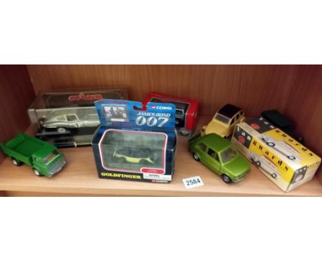 A boxed Solido Jaguar e-type, Dinky Ford series, Polistil, Citroen &amp; Fiat etc 