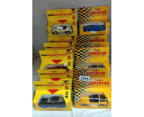 A Maisto supercar collection of model cars 