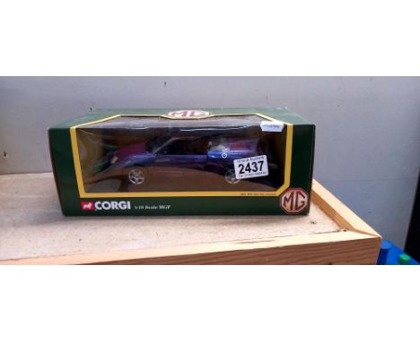 A boxed Corgi 1/18 scale 46601 MGF 1.8 UVC Roadster 