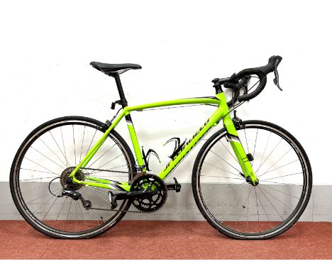 SPECIALIZED 'ALLEZ E5' Road Bicycle, in green, 54cm aluminium frame, 700C wheels, 8x2 speed Shimano Claris groupset, includes