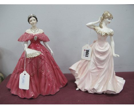 Worcester Queen Elizabeth, The Queen Mother Limited Edition Figurine of 7500. Coalport 'With This Ring', limited edition of 1