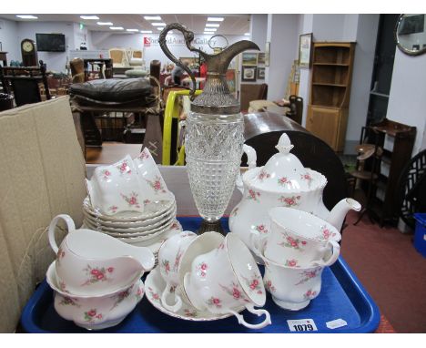 Richmond 'Rose Time' Teaware, of twenty-one pieces including teapot, claret jug:- One Tray