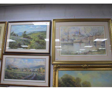 John Little, Bakewell, limited edition colour print of 600, signed to margin, 43 x 65.5cm. Rex Preston and David Dipnall sign