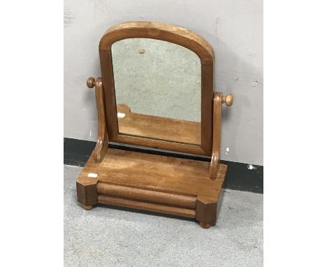 A Victorian mahogany dressing table mirror 