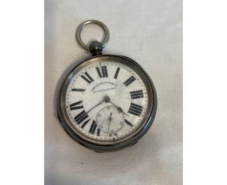 Antique SILVER POCKET WATCH 1912, with face showing ?THE VERACITY WATCH? MASTERS LTD.RYE.Full working order with exceptional 