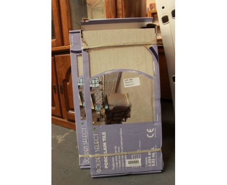 2X NEW GOLDEN SELECT PORCELAIN TILE PACKS (EACH BOX COVERS 9.62 SQ. FT) / GRADE: UNCLAIMED PROPERTY (DC3)