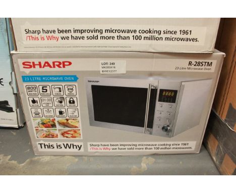 BOXED SHARP R-28STM 23 LITRE MICROWAVE / GRADE: UNCLAIMED PROPERTY (DC4)