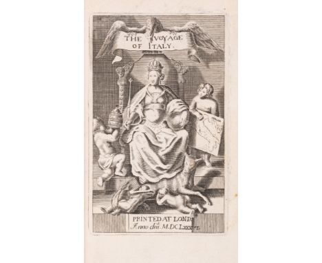 Lassels (Richard) The Voyage of Italy, 2 parts in 1, additional engraved title, foxed and browned, cancelled library stamp an