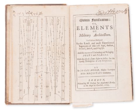 Military.- Moore (Sir Jonas) Modern Fortification: or, Elements of Military Architecture, first edition, engraved frontispiec