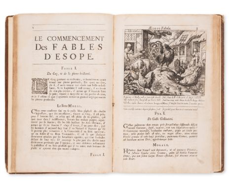 Aesop. Aesop's Fables with his Life: in English, French & Latin, engraved frontispiece, additional engraved title dated 1665 