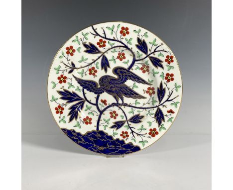 A beautiful bone china plate created to commemorate the bicentennial of the United States' independence. The plate is decorat