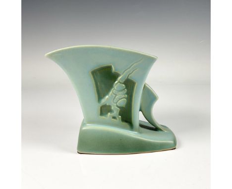 Serene planter featuring a beautifully crafted shape and timeless jade color. Roseville backstamp and number 756 on the botto