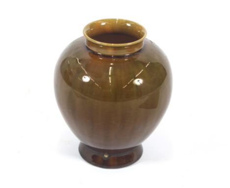 A Linthorpe pottery vase, circa 1883, probably designed by Dr Christopher Dresser, 19cm high&nbsp;